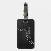 The mountains are calling bagagelabel (Achterkant verticaal)