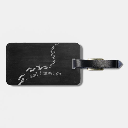 The mountains are calling bagagelabel (Achterkant horizontaal)