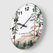 The Mountains Are Calling - Mountains, Fog, Pine Grote Klok (Hoek)