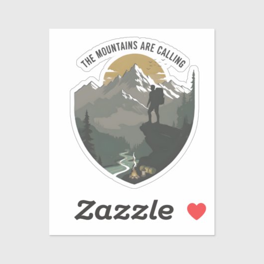 The Mountains Are Calling Sticker (Vel)