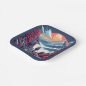 the mountains Birthday or Shower  Papieren Bordje (Gebogen)