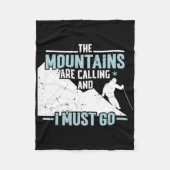 The Mountains Calling Fleece Deken (Voorkant)
