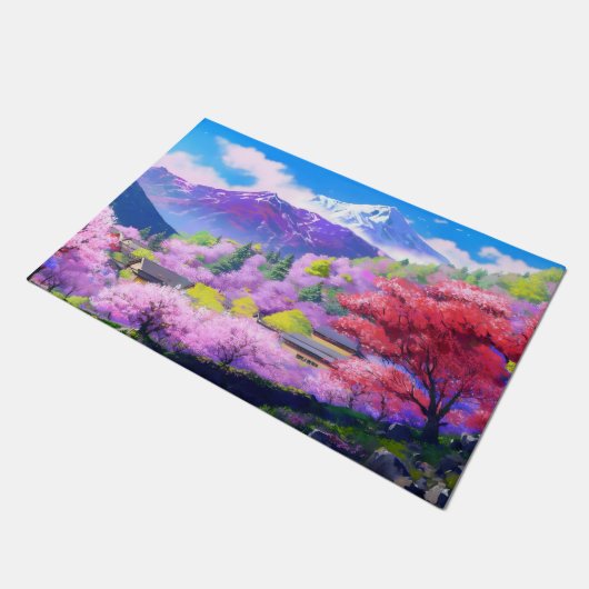 The mountains of japan deurmat (Schuin)