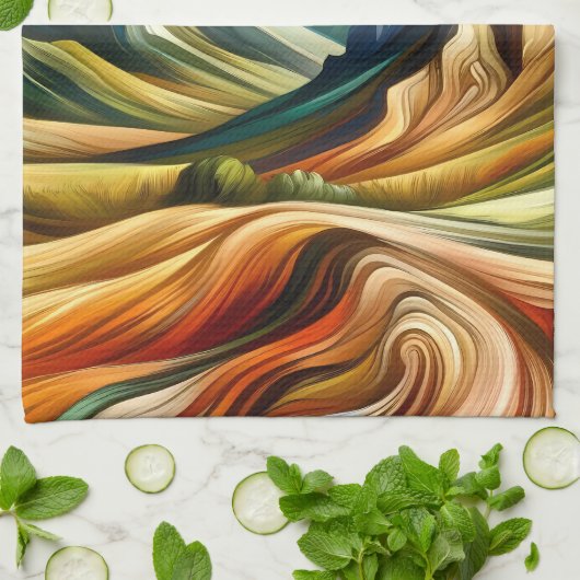 The Mountains   Theedoek (Gevouwen)