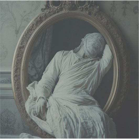 The Mourning After — Gothic Fine Art Sticker (Voorkant)