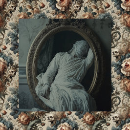 The Mourning After – Gothic Victorian Canvas Art Afdruk