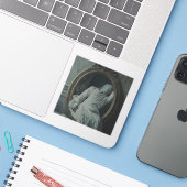 The Mourning After — Gotische Fijne Kunst Sticker (Laptop met iPhone)