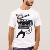 *The Movies* Clapper Man T-Shirt (Voorkant)