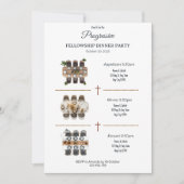 The Moving Feast Progressive Dinner Invitation Kaart (Voorkant)