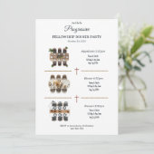 The Moving Feast Progressive Dinner Invitation Kaart (Staand voorkant)