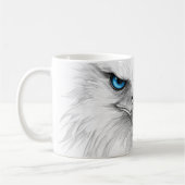 The mug is beautiful with the image of a bird's koffiemok (Links)