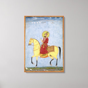 The Mughal Emperor Farrukhsiyar (1683-1719) (r.171 Canvas Afdruk