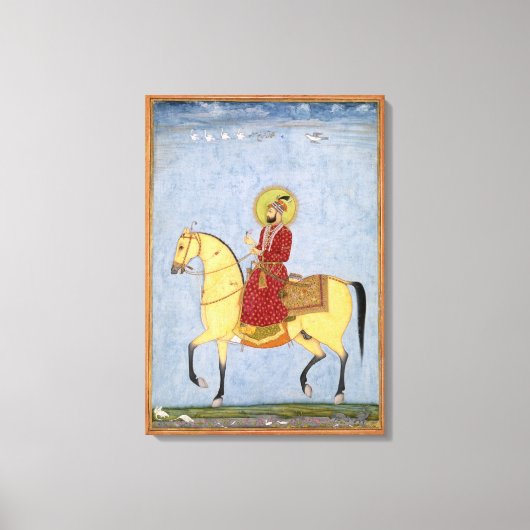 The Mughal Emperor Farrukhsiyar (1683-1719) (r.171 Canvas Afdruk (Voorkant)