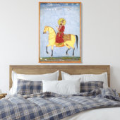 The Mughal Emperor Farrukhsiyar (1683-1719) (r.171 Canvas Afdruk (Insitu (Slaapkamer))