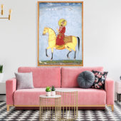 The Mughal Emperor Farrukhsiyar (1683-1719) (r.171 Canvas Afdruk (Insitu (Woonkamer))