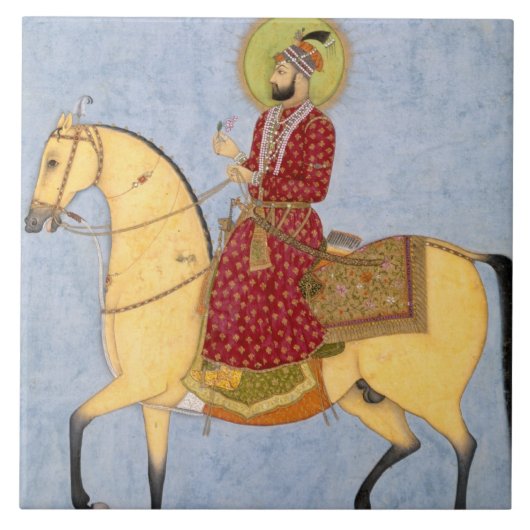 The Mughal Emperor Farrukhsiyar (1683-1719) (r.171 Tegeltje (Voorkant)