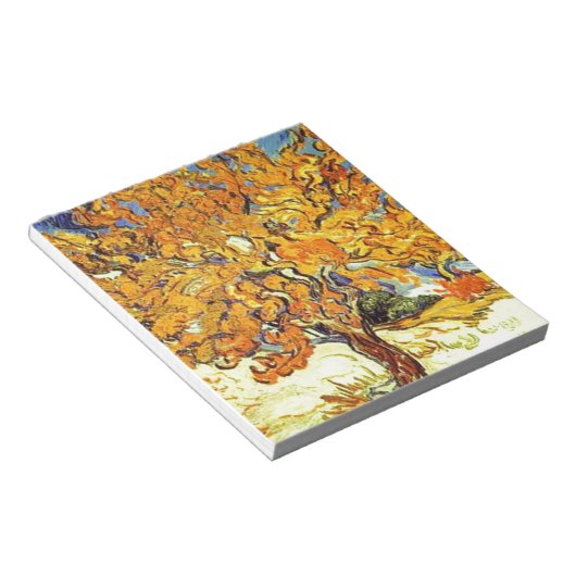The Mulberry Tree, Vincent Van Gogh Notitieblok (Schuin)