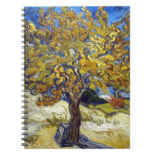The Mulberry Tree, Vincent van Gogh. Vintage Notitieboek (Voorkant)