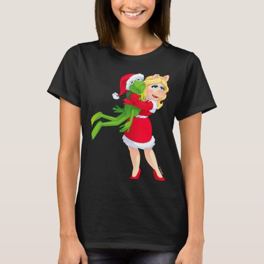 The Muppets Kermit Miss Ggy Christmas T-shirt (Voorkant)