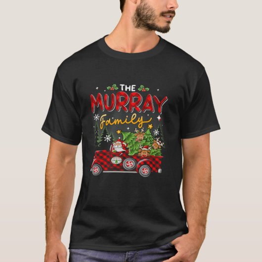 The Murray Family Kerstmatch Pajamas Group T-shirt (Voorkant)