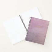 The Muse | Mauve Linen Personalized Poetry Journal Notitieboek (Binnen)