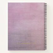 The Muse | Mauve Linen Personalized Poetry Journal Notitieboek (Achterkant)