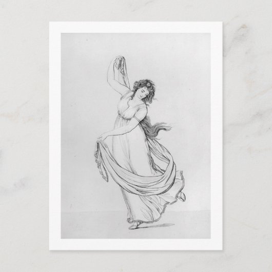 The Muse of Dance, Bord VI van 'Lady Hamilton' Briefkaart (Voorkant)