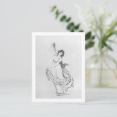 The Muse of Dance, Bord VI van 'Lady Hamilton' Briefkaart (Staand voorkant)