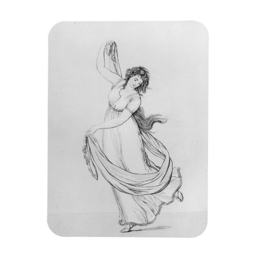 The Muse of Dance, Bord VI van 'Lady Hamilton' Magneet (Verticaal)