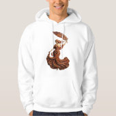 "The Muse of Fluidity" – Artistic Feather Goddess  Hoodie (Voorkant)