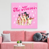 The Muses Canvas Print (Insitu (Woonkamer))