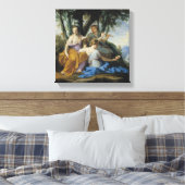 The Muses, Clio, Europe en Thalia, c.1652-55 Canvas Afdruk (Insitu (Slaapkamer))