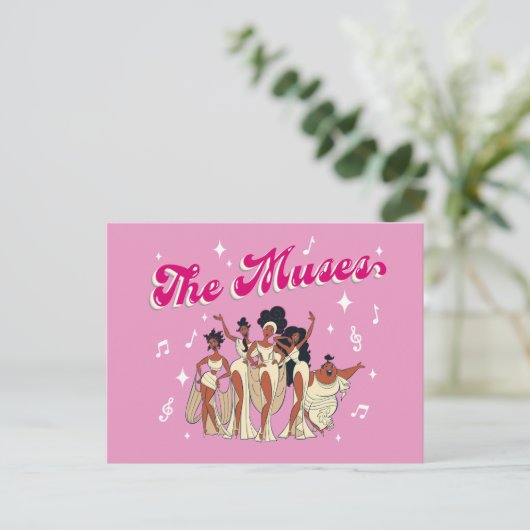 The Muses Postcard Briefkaart (Staand voorkant)