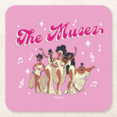 The Muses Square Paper Coaster Kartonnen Onderzetters (Voorkant)