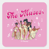 The Muses Square Sticker (Voorkant)