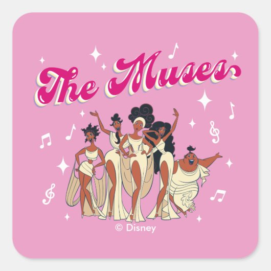 The Muses Square Sticker (Voorkant)