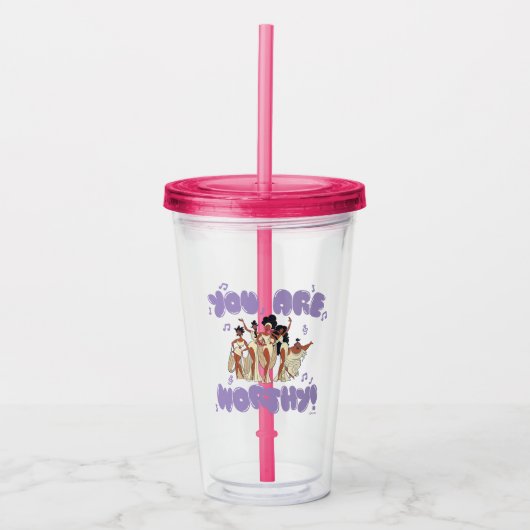 The Muses - You Are Worthy Acrylic Tumbler Acryl Drinkbeker (Voorkant)