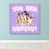 The Muses - You Are Worthy Canvas Print (Insitu (Houten vloer))