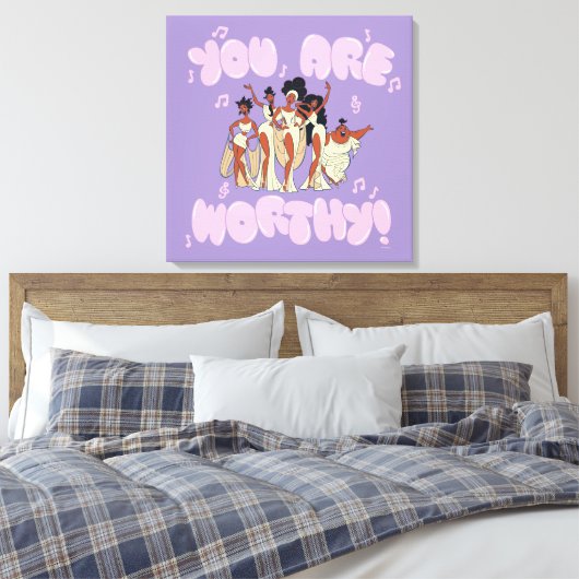 The Muses - You Are Worthy Canvas Print (Insitu (Slaapkamer))