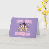 The Muses - You Are Worthy Card Kaart (Gele Bloem)