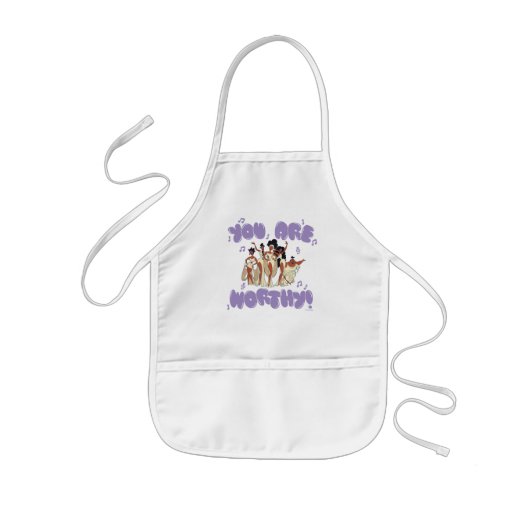 The Muses - You Are Worthy Kids' Apron Kinder Schort (Voorkant)