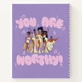 The Muses - You Are Worthy Notebook Notitieboek (Achterkant)