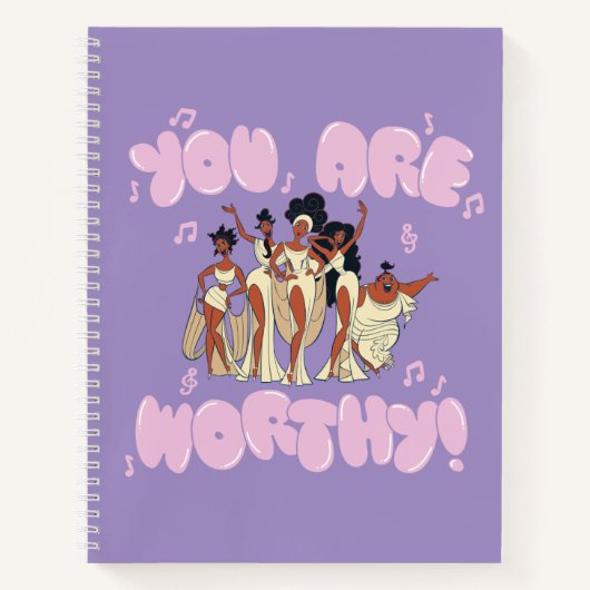 The Muses - You Are Worthy Notebook Notitieboek (Voorkant)