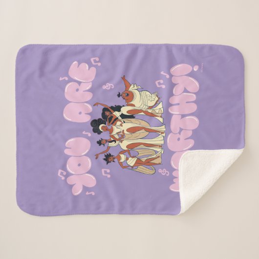 The Muses - You Are Worthy Sherpa Blanket Sherpa Deken (Voorkant (horizontaal))