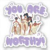 The Muses - You Are Worthy Sticker (Voorkant)