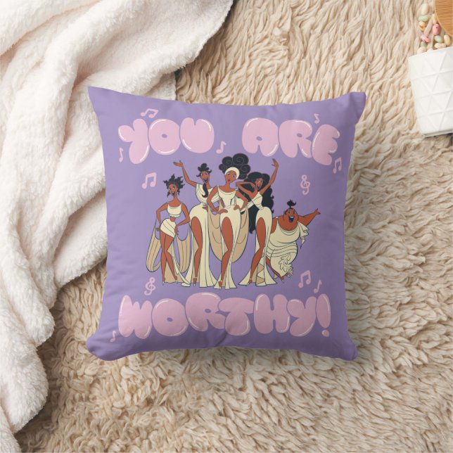 The Muses - You Are Worthy Throw Pillow Kussen (Deken)