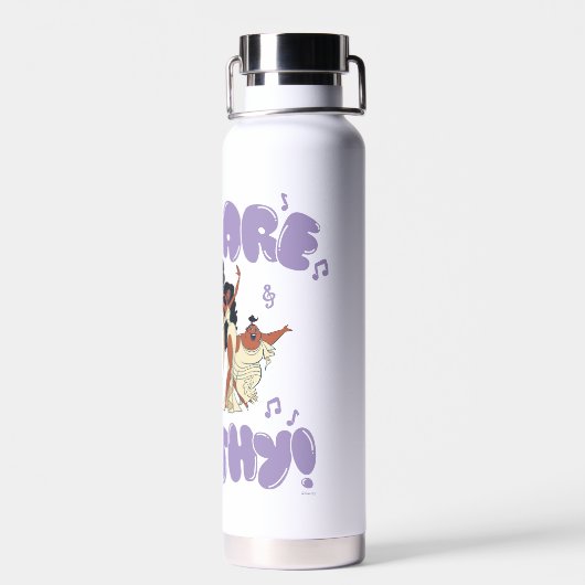 The Muses - You Are Worthy Water Bottle Waterfles (Achterkant)