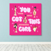 The Muses - You Got This Girl Canvas Print (Insitu (Houten vloer))