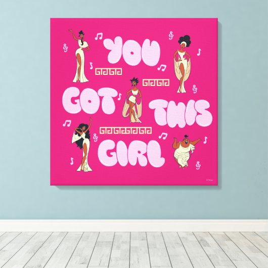 The Muses - You Got This Girl Canvas Print (Insitu (Houten vloer))