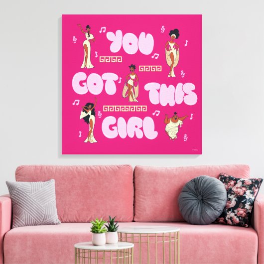 The Muses - You Got This Girl Canvas Print (Insitu (Woonkamer))